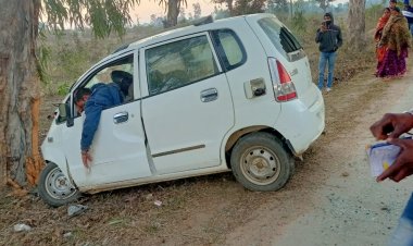 कार दुर्घटना में दो कार सवार की मौत
