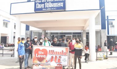 मरीज़ों से मिलने पहुंचे अस्पताल,बांटे फल और मास्क