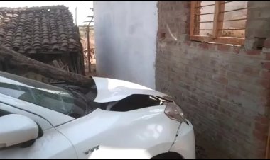 रात 2 बजे मकान में घुसी कार, मकान मालिक गम्भीर