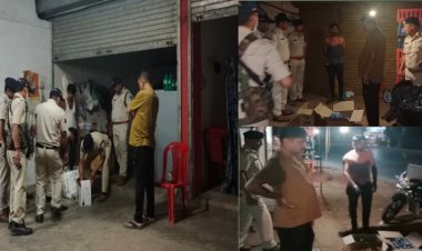 भेष बदलकर  एसपी ने रेड  कर पकडी अवैध शराब
