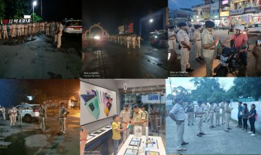 जन सामान्य में सामान्य सुरक्षा की भावना को लेकर पैदल गश्त किया गया