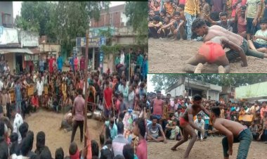 नागपंचमी पर्व पर शहर में हुआ दंगल का आयोजन,  घर घर पूजे गए नाग देवता