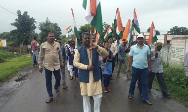 बांधवगढ़ विधायक  के नेतृत्व में निकाली गई तिरंगा यात्रा