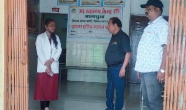 डायरिया पीडि़त ग्रामों का सीएमएचओ ने किया भ्रमण