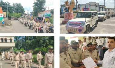 वाहन रैली निकाल लटेरी मामले में  सैकड़ो की तादात में वन कर्मचारी संघ ने सौंपा ज्ञापन