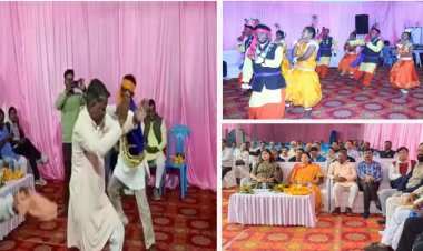 67 वे स्थापना दिवस में  लोक संस्कृति से जुड़े गीतों और नृत्यों की रही धूम, विधायक बांधवगढ़ ने भी झूमें