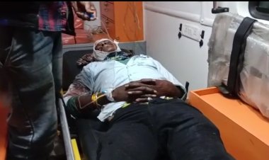नर्मदा एक्सप्रेस से गिरा मजदूर युवक, आई मल्टीपल चोट