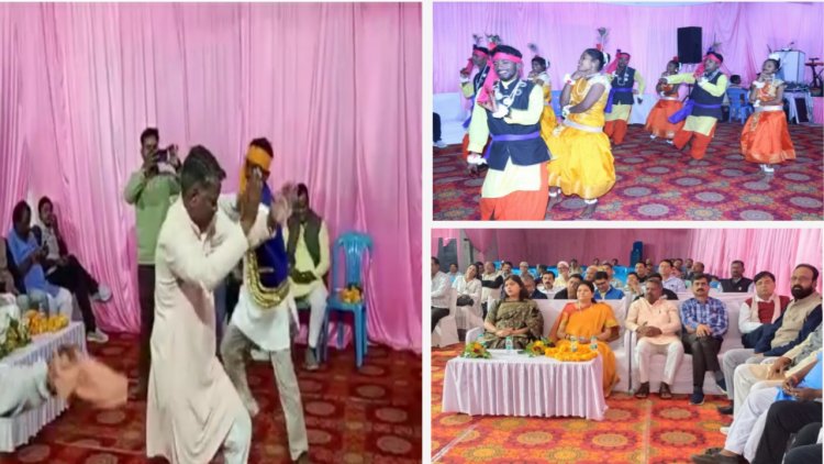 67 वे स्थापना दिवस में  लोक संस्कृति से जुड़े गीतों और नृत्यों की रही धूम, विधायक बांधवगढ़ ने भी झूमें