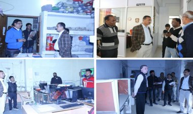 कलेक्टर द्वारा संयुक्त कलेक्ट्रेट परिसर का किया गया गहन निरीक्षण