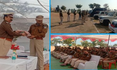 वार्षिक निरीक्षण कार्यक्रम में शामिल होने पहुंचे शहडोल जोन के  पुलिस  उप महानिरीक्षक