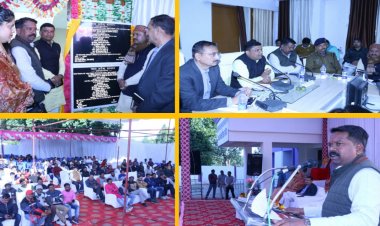 प्रभारी मंत्री ने 3 करोड 60 लाख रूपये की लागत से बनाये गये 50-50 सीटर बालक एवं बालिका छात्रावास का किया लोकार्पण