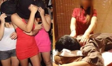 Sex Racket : स्पा सेंटर में चल रहा था देह व्यापार, 4 युवतियों समेत 10 गिरफ्तार, एक आरोपी निकला व्यापारी का बेटा