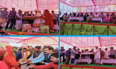 मुख्यमंत्री कन्या विवाह योजना के तहत 41जोड़ो का विवाह हुआ सपन्न
