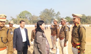 गणतंत्र दिवस समारोह की अंतिम रिर्हसल स्टेडियम ग्राउण्ड में संपन्न