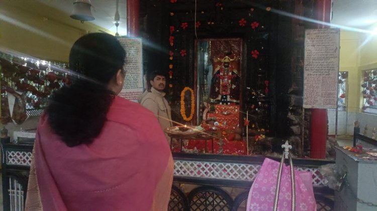 श्री राम कथा का श्रवण करने ज्वालामुखी मंदिर पहुंची,  केबिनेट मंत्री मीना सिंह