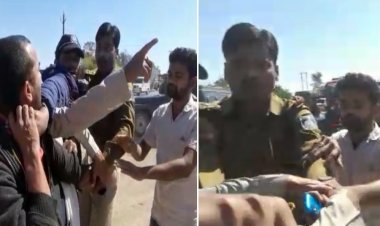 सूबेदार सस्पेंड,वाहनों से वसूली के नाम पर यात्रियों से की मारपीट,वीडियो वायरल