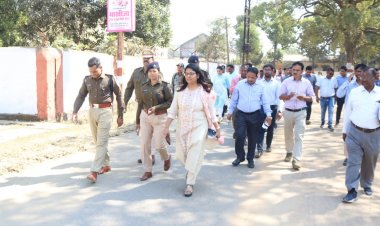 अरपा महोत्सव की तैयारियों का कलेक्टर-एसपी ने किया स्थल निरीक्षण