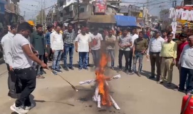 कैट ने फूंका पुतला, ऑनलाइन शॉपिंग ने कारोबारियों की बढ़ाई चिंता