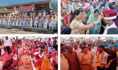 51 जोड़ों ने थामा एक दूसरे का हांथ, कीमती उपहार के सांथ चेक पाकर मुस्कुरा उठे दम्पत्ति