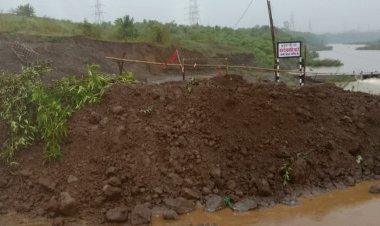 तहसीलदार ने पोड़ी रपटा पुल से आवागमन कराया बंद