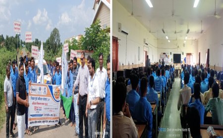 आईसेक्ट कौशल विकास यात्रा  का हुआ भव्य स्वागत