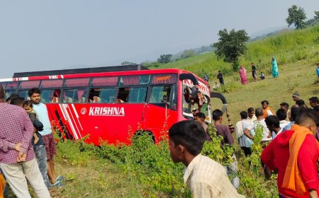 बस और बाईक  की हुई टक्कर, भाई बहन गम्भीर