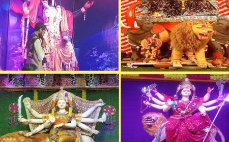 मां आदि शक्ति की भक्ति में समूचा जिला भक्तिमय  दिखा,  पंचमी तिथि पर भी माँ दुर्गा प्रतिमा की हुई स्थापना