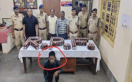 भारी मात्रा में स्टेशन में पकड़ाई अवैध शराब, एमपी से छत्तीसगढ़ में खपाने की थी तैयारी, आरोपी गिरफ्तार
