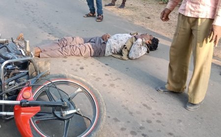 बाइक भिड़ी, एक गम्भीर