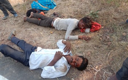 प्रचार वाहन से भिड़ंत में महिला समेत तीन हुए घायल