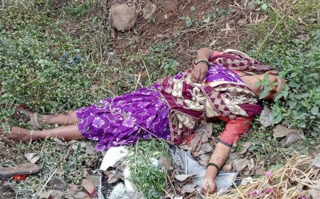 महिला कोल कर्मी की पुलिया में मिली संदिग्ध हालात में लाश