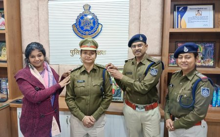 महिला थाना प्रभारी की हुई पदोन्नति