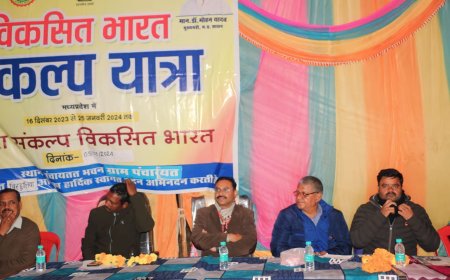 जनता के घर जाकर समस्याओं के समाधान का माध्यम है विकसित भारत संकल्प यात्रा,   आयोजन में शामिल हुए कलेक्टर