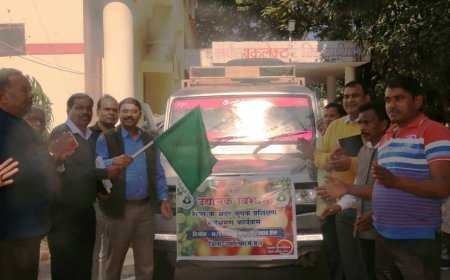 कृषको के दल को कलेक्टर ने हरी झण्डी दिखाकर किया रवाना,  खेती बाड़ी की आधुनिक तकनीक सीखेगे कृषक