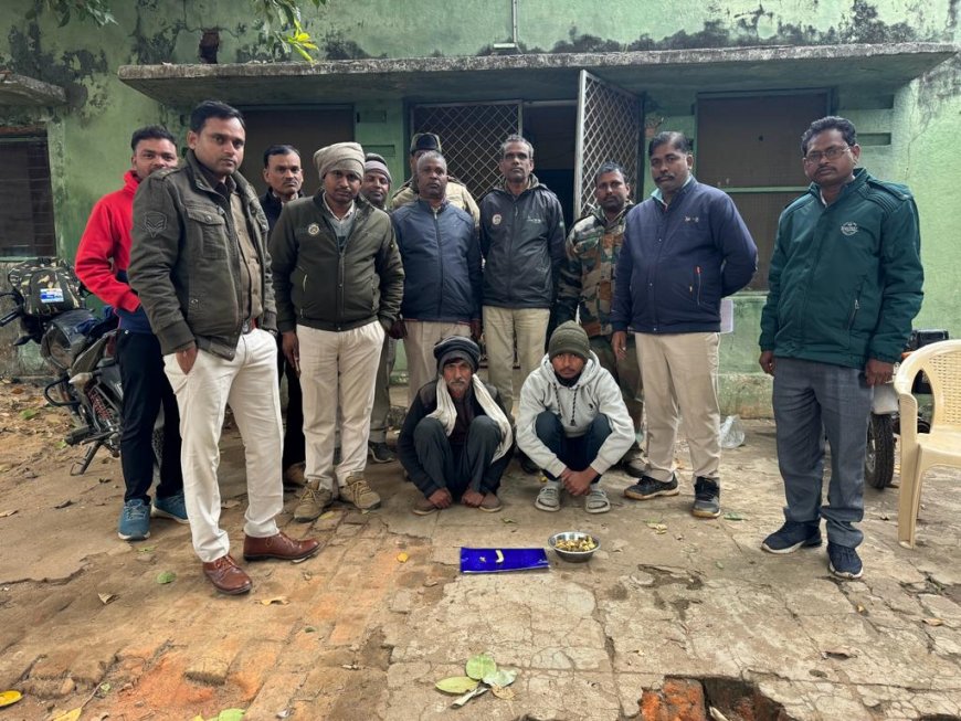 तेंदुवे के नाखून समेत दो शिकारी धरे गए, मामला बांधवगढ टाइगर रिज़र्व के मानपुर बफर का