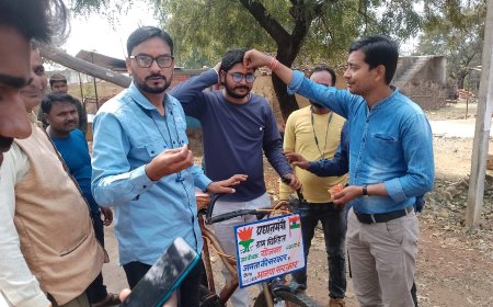 मोदी का चहेता  मोदी से मिलने सायकल से निकला दिल्ली