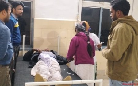 किसान पर देर रात जंगली हाथी का  फिर  हमला