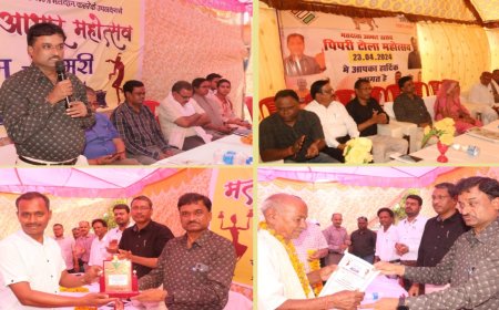 लोकसभा निर्वाचन मे शत प्रतिशत मतदान करने वाले मतदान केंद्र सेमरी एवं पिपरीटोला पहुंचकर जिला निर्वाचन अधिकारी ने मतदाताओ का किया आभार व्यक्त