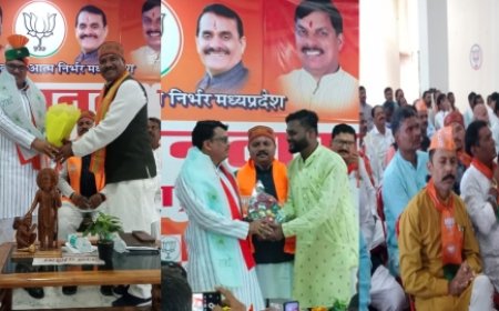 प्रभारी मंत्री के प्रथम आगमन में हुआ भव्य स्वागत
