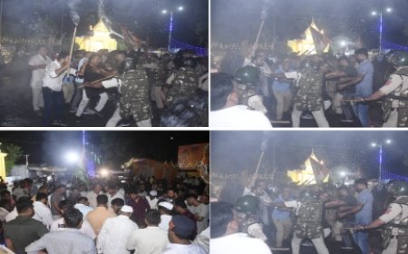 प्रदर्शन कर रहे कई कांग्रेसी गिरफ्तार