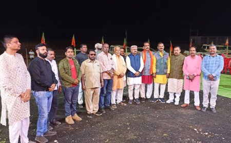 भाजपाइयों ने कुशा भाऊ ठाकरे सदन भाजपा जिला कार्यालय की प्रथम वर्षगांठ मनाई