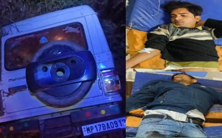 बोलेरो-बाइक की जोरदार भिड़ंत, बाइकर्स गम्भीर