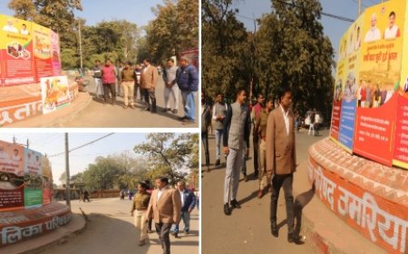 प्रदेश सरकार की एक वर्ष की उपलब्धि पर जनसंपर्क विभाग व्दारा रानी दुर्गावती चौक मे लगाई गई तीन दिवसीय प्रदर्शनी