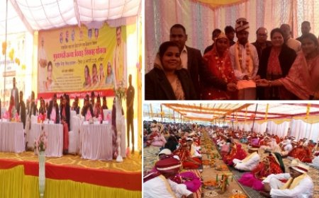 मुख्यमंत्री कन्या विवाह में 253 जोड़े एक दूजे के हुए