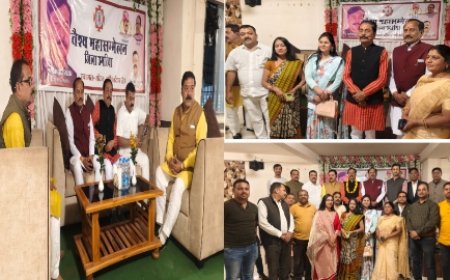 वैश्य महासम्मेलन द्वारा किया गया जिला अध्यक्ष का सम्मान व स्वागत