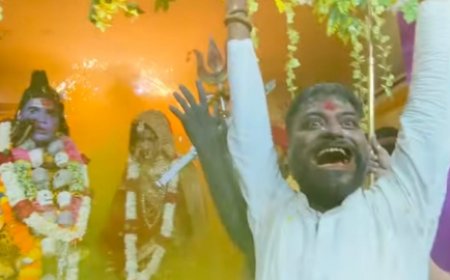 महाशिवरात्रि पर भगवान भोलेनाथ की बारात में शामिल हुआ 'काग भगोड़ा' बना चर्चा का विषय