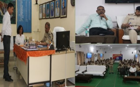 नवागत पुलिस अधीक्षक ने किया पदभार ग्रहण