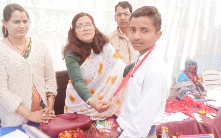 उत्कृष्ट विद्यालय में चयन हुआ रामबहोर पाल का