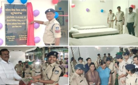 पुलिस अधीक्षक ने कियां निःशुल्क महिला बैरक का शुभारंभ