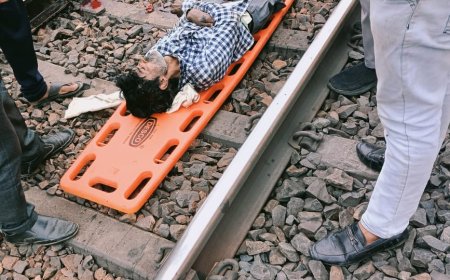लोरहा रेलवे स्टेशन के करीब रेल हादसे का शिकार हुआ युवक